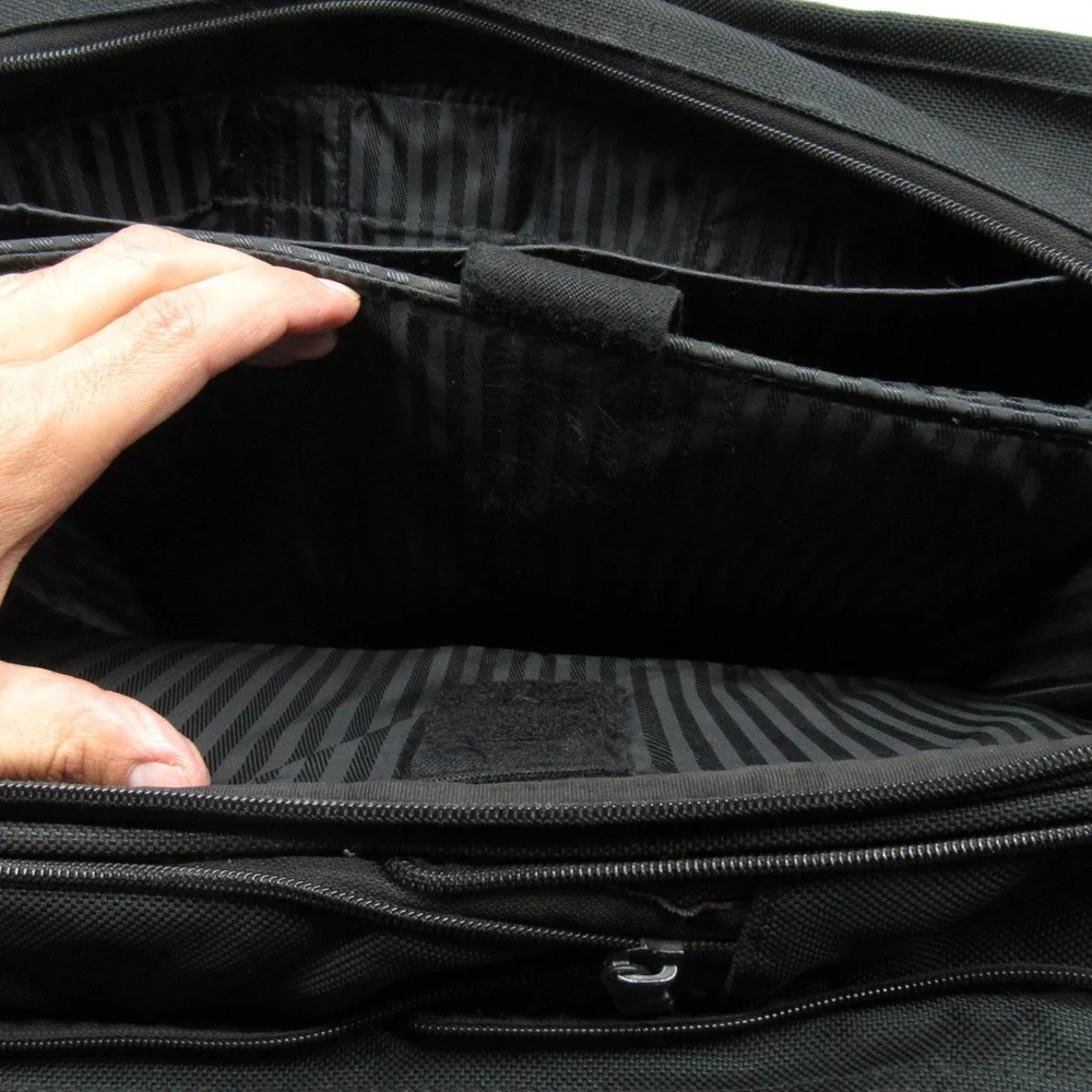 Tumi Expandable‎ Organizer Computer Briefcase Black Heavyweight Laptop 2621d3